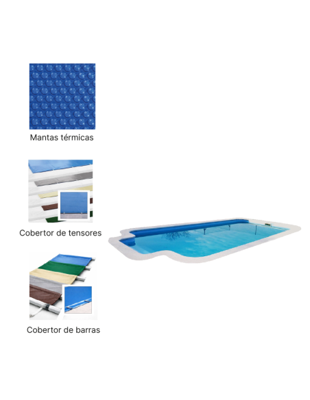 París 8,50 x 3,80 m | Cubiertas a medida para piscina