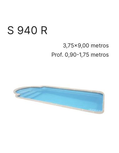 S940R 9,00 x 3,75 m | Cubiertas a medida para piscina