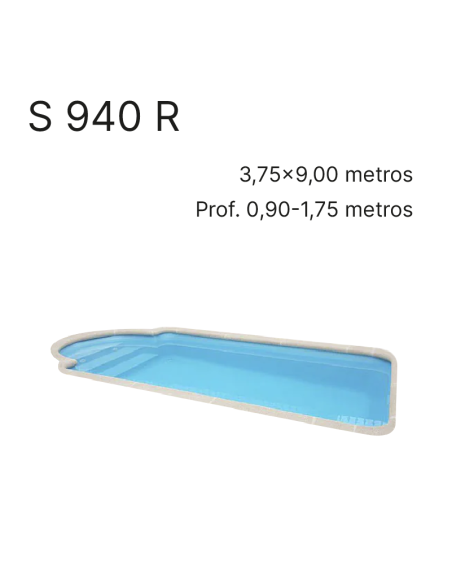 S940R 9,00 x 3,75 m | Cubiertas a medida para piscina