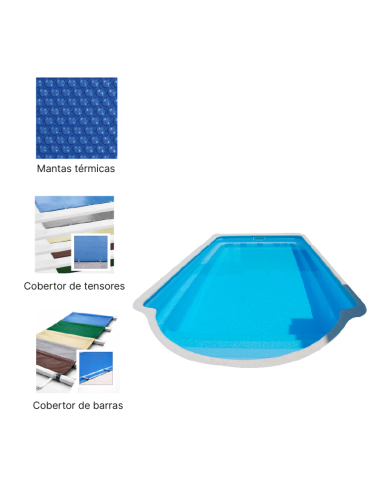 S1050R 9,90 x 4,00 m | Cubiertas a medida para piscina