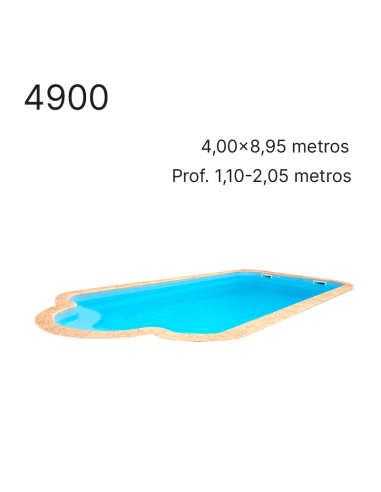 4900 8,95 x 4,00 m | Cubiertas a medida para piscina