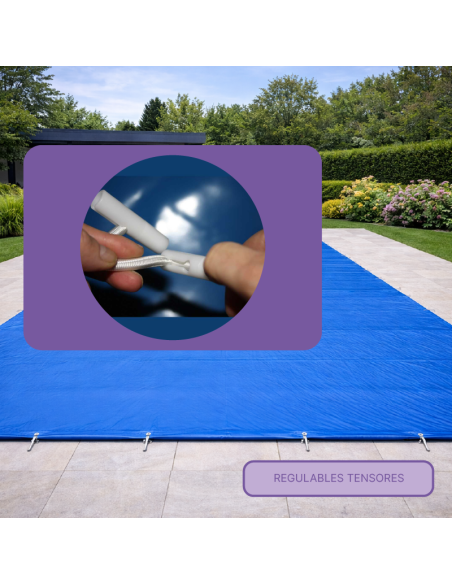 Tensores elásticos para cobertores de piscina 6