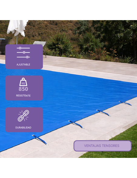 Tensores elásticos para cobertores de piscina 5