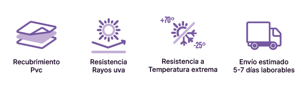 caracter&iacute;sticas cobertores de invierno. seguridad, instalaci&oacute;n f&aacute;cil, hilo poli&eacute;ster, resistencia, tracci&oacute;n y desgarro