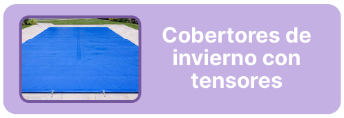 Cobertores de invierno con tensores para piscinas