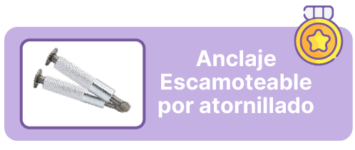 Tornillo de Anclaje Escamoteable por atornillado para cobertores de invierno