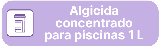 Algicida concentrado para piscina 1L