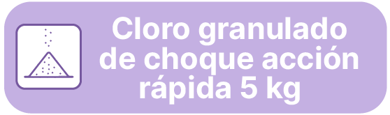 Cloro granulado de choque acci&oacute;n r&aacute;pida 5kg