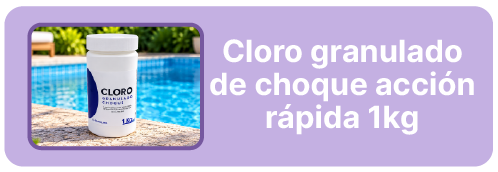 Cloro granulado de choque acci&oacute;n r&aacute;pida 1kg