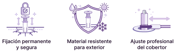 Diferencias de modelos de anclajes polier