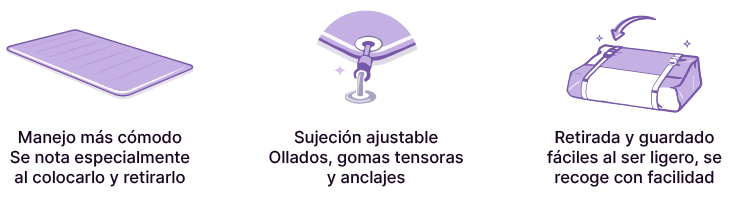 como se utiliza un cobertor de invierno Acuacober i ligero